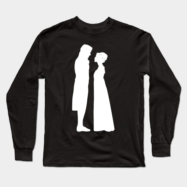 Pride and Prejudice: Lizzie & Darcy Long Sleeve T-Shirt by firlachiel